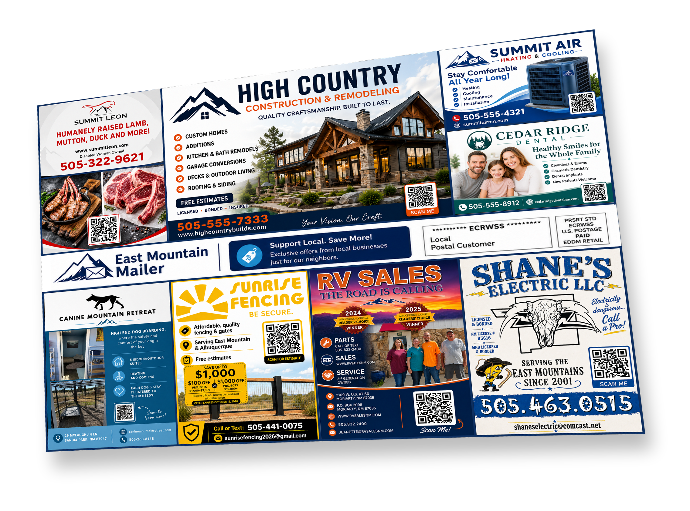 Example 12x9 East Mountain Mailer
