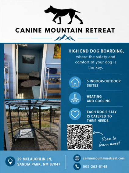 Canine Mountain Retreat advertisement